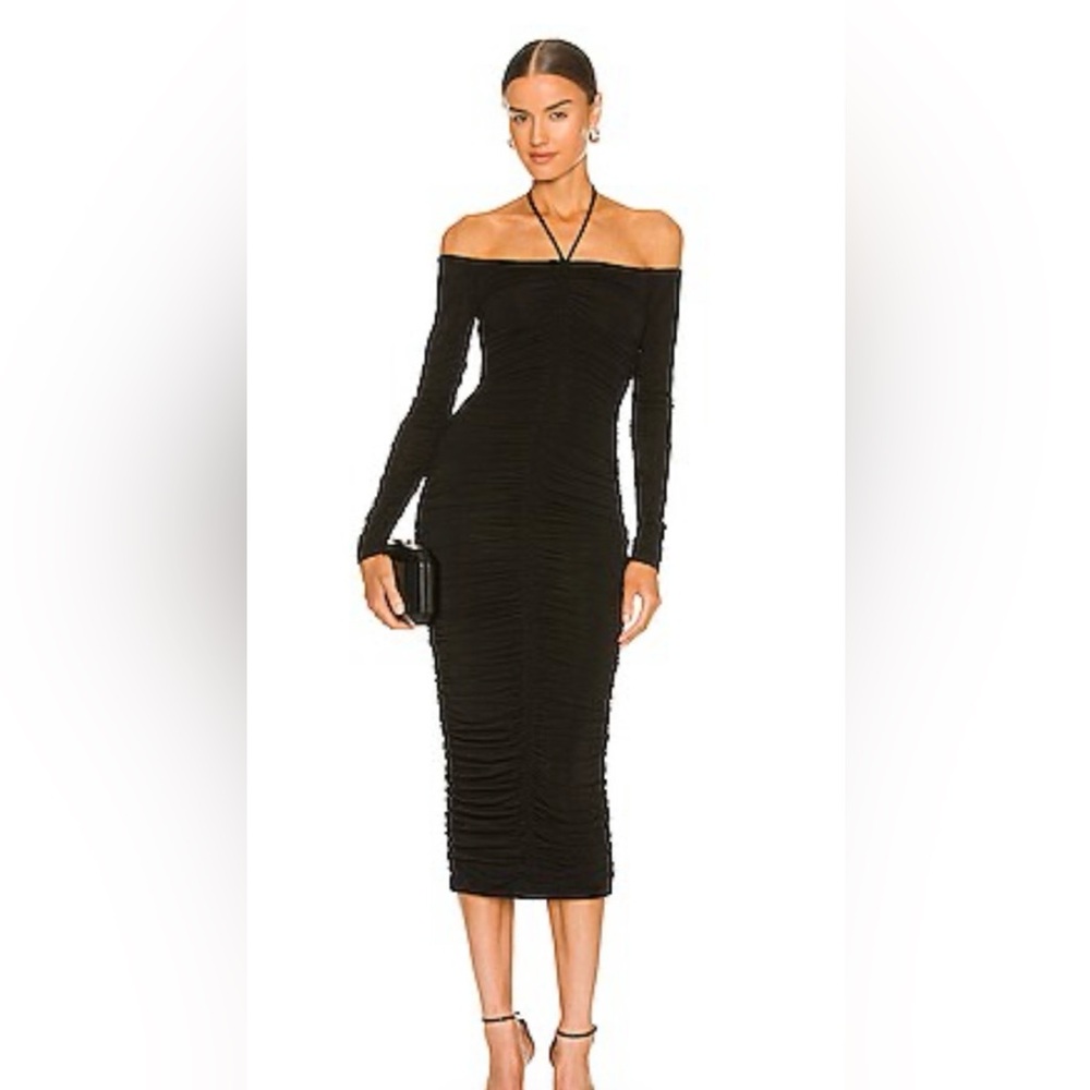 ALC Elegant Black Off-Shoulder Dress